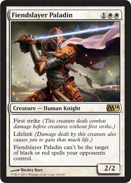 Fiendslayer Paladin (Magic 2014 Core Set) Medium Play Foil