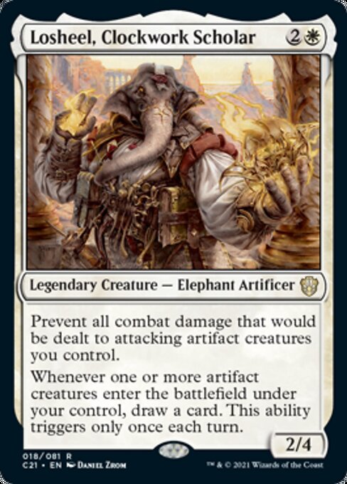 Losheel, Clockwork Scholar (Commander 2021 Strixhaven) Near Mint