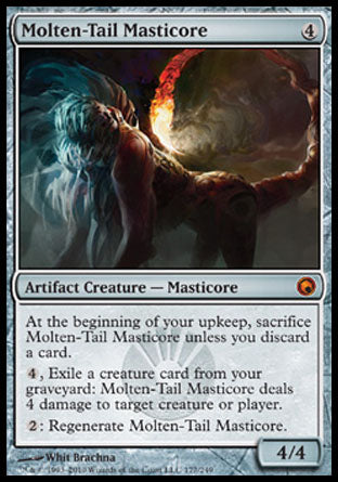 Molten-Tail Masticore (Scars of Mirrodin) Light Play