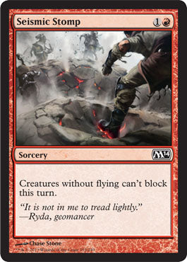 Seismic Stomp (Magic 2014 Core Set) Light Play