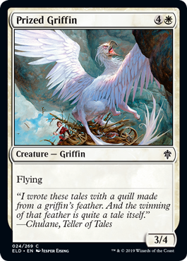 Prized Griffin (Throne of Eldraine) Light Play