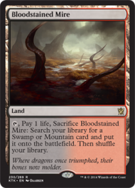 Bloodstained Mire (Khans of Tarkir) Medium Play Foil