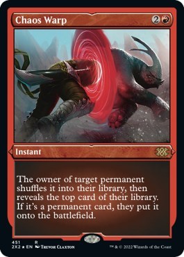 Chaos Warp (Foil Etched) (Double Masters 2022) Near Mint Foil