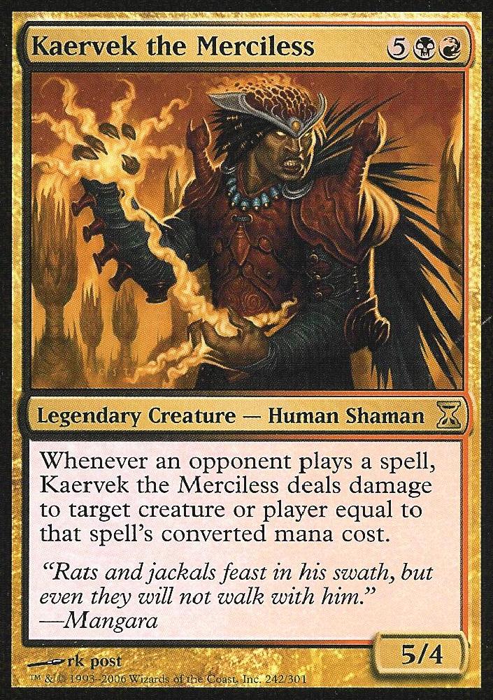 Kaervek the Merciless (Time Spiral) Near Mint Foil