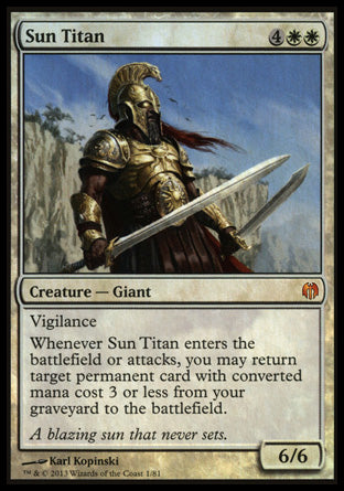 Sun Titan (Duel Decks: Heroes vs Monsters) Near Mint Foil