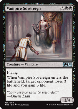 Vampire Sovereign (Magic 2019 Core Set) Near Mint