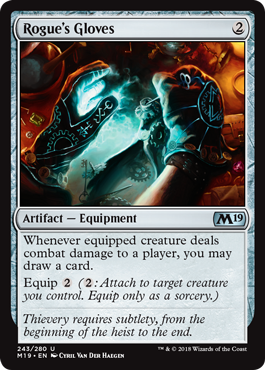 Rogue's Gloves (Magic 2019 Core Set) Light Play