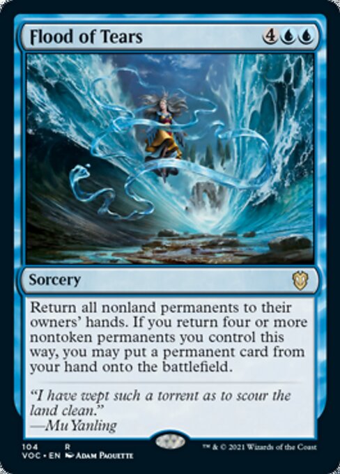 Flood of Tears (Commander 2021 Crimson Vow) Near Mint