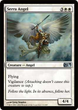 Serra Angel (Magic 2013 Core Set) Medium Play