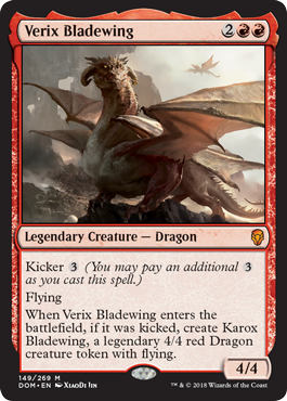 Verix Bladewing (Dominaria) Medium Play