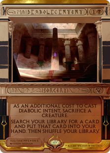 Diabolic Intent (Amonkhet Invocations) Light Play Foil
