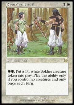 Security Detail (Mercadian Masques) Medium Play
