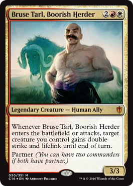 Bruse Tarl, Boorish Herder (Commander 2016 Edition) Near Mint Foil