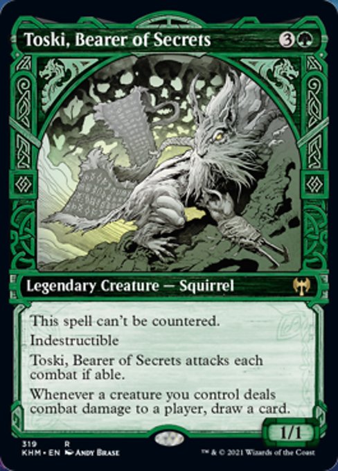 Toski, Bearer of Secrets (Showcase) (Kaldheim) Near Mint Foil
