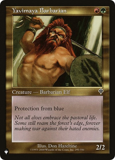 Yavimaya Barbarian (The List) Near Mint