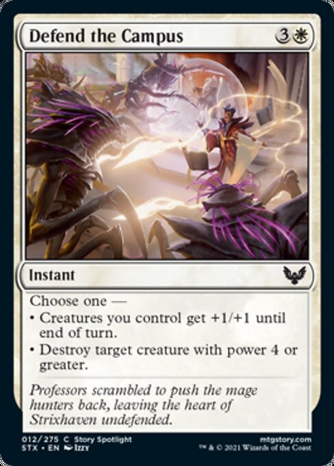 Defend the Campus (Strixhaven) Near Mint Foil
