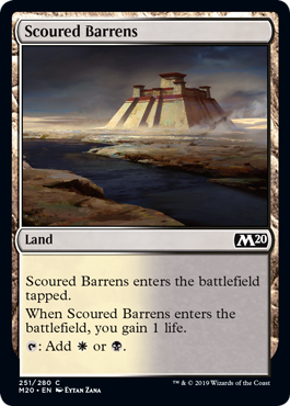 Scoured Barrens (Magic 2020 Core Set) Near Mint