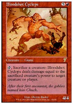 Bloodshot Cyclops (7th Edition) Light Play