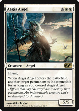 Aegis Angel (Magic 2012 Core Set) Medium Play Foil