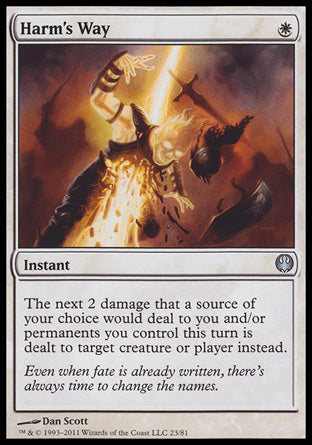 Harm's Way (Duel Decks: Knights vs Dragons) Medium Play