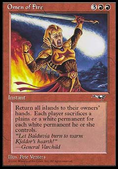 Omen of Fire (Alliances) Near Mint