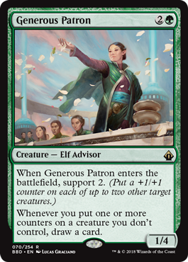 Generous Patron (Battlebond) Near Mint