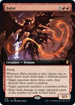 Balor (Extended Art) (Commander Legends: Battle for Baldur's Gate) Near Mint Foil