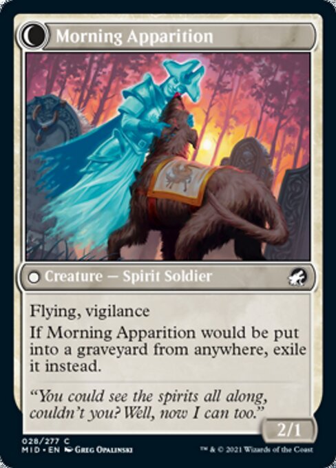 Mourning Patrol / Morning Apparition (Innistrad: Midnight Hunt) Near Mint