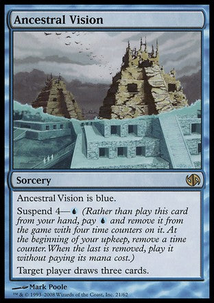 Ancestral Vision (Duel Decks: Jace vs Chandra) Heavy Play