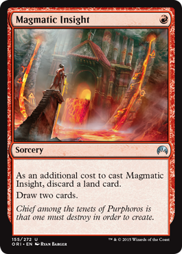 Magmatic Insight (Magic Origins) Medium Play Foil