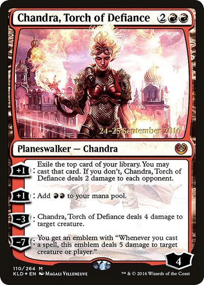 Chandra, Torch of Defiance (Promos: Prerelease Cards) Near Mint Foil