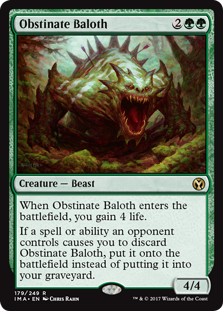 Obstinate Baloth (Iconic Masters) Near Mint