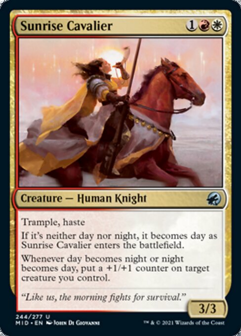 Sunrise Cavalier (Innistrad: Midnight Hunt) Near Mint