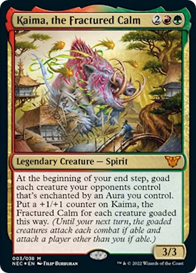 Kaima, the Fractured Calm (Commander: Kamigawa: Neon Dynasty) Light Play