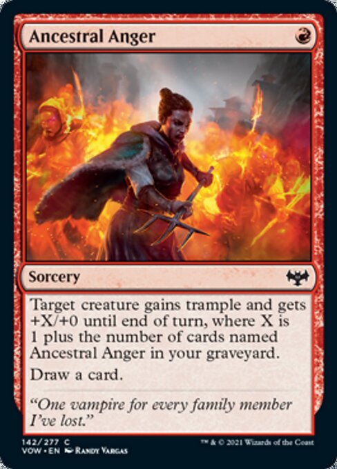 Ancestral Anger (Innistrad: Crimson Vow) Near Mint Foil