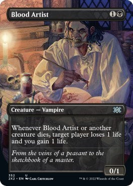 Blood Artist (Borderless) (Double Masters 2022) Light Play Foil