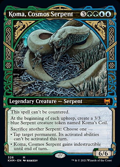 Koma, Cosmos Serpent (Showcase) (Kaldheim) Near Mint