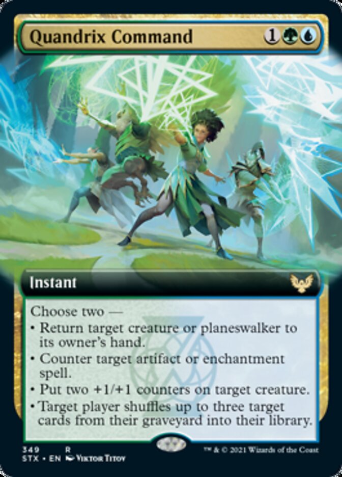 Quandrix Command (Extended Art) (Strixhaven) Near Mint Foil