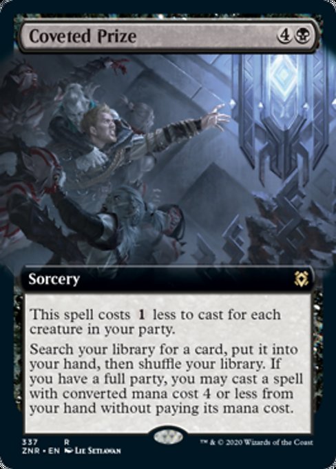 Extended Art Coveted Prize (Zendikar Rising) Near Mint