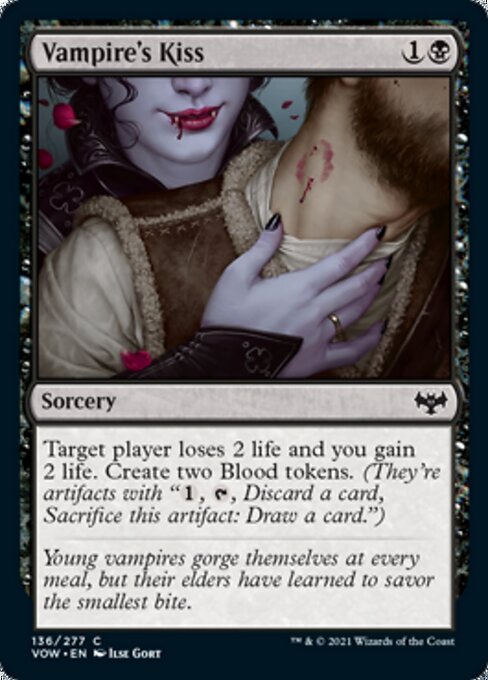 Vampire's Kiss (Innistrad: Crimson Vow) Medium Play