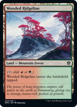 Wooded Ridgeline (Dominaria United) Light Play Foil