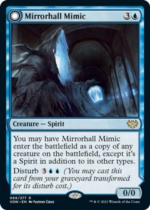 Mirrorhall Mimic / Ghastly Mimicry (Innistrad: Crimson Vow) Near Mint Foil