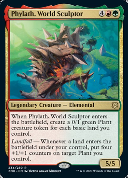 Phylath, World Sculptor (Zendikar Rising) Light Play