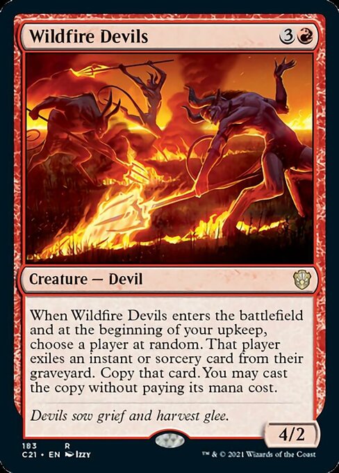 Wildfire Devils (Commander 2021 Strixhaven) Light Play