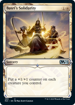 Showcase Basri's Solidarity (Magic 2021 Core Set) Near Mint