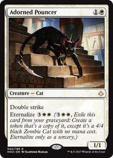 Adorned Pouncer (Hour of Devastation) Near Mint