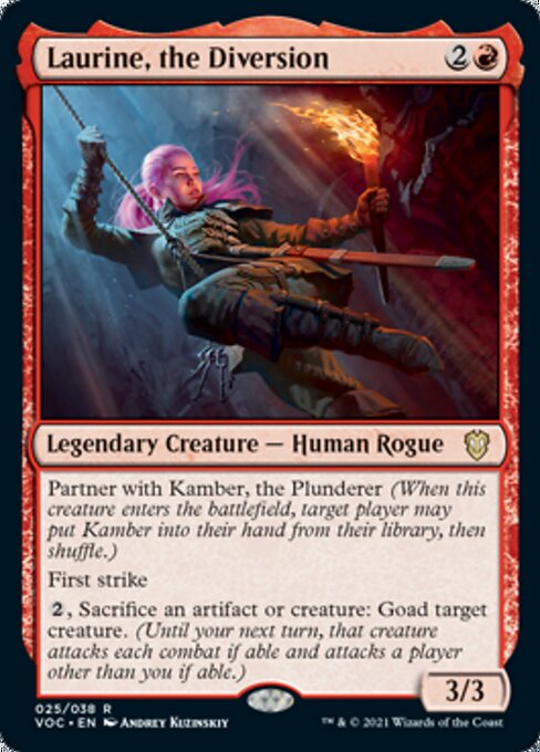 Laurine, the Diversion (Commander 2021 Crimson Vow) Near Mint