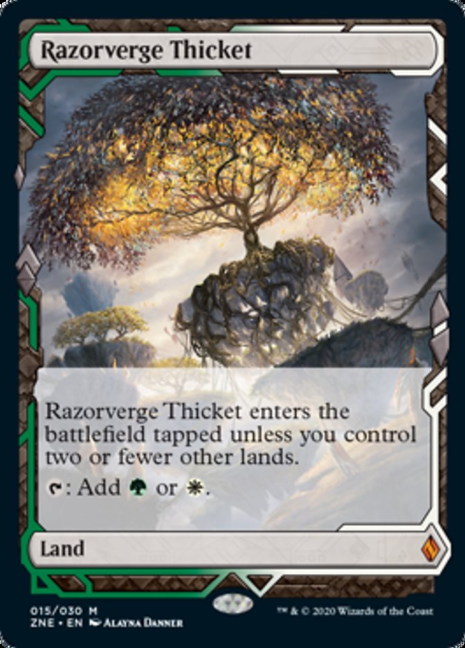 Razorverge Thicket (Zendikar Rising Expeditions) Near Mint Foil
