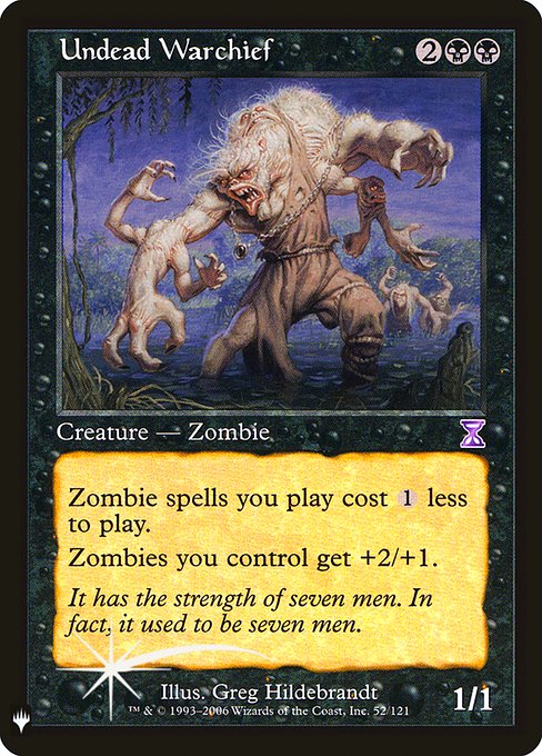 Undead Warchief (Mystery Booster Retail Edition Foils) Near Mint Foil