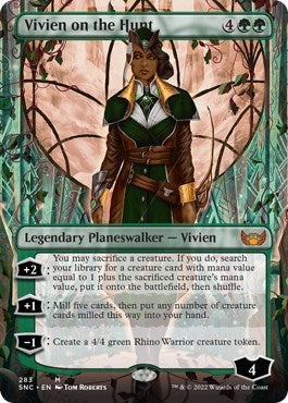 Vivien on the Hunt (Borderless) (Streets of New Capenna) Near Mint